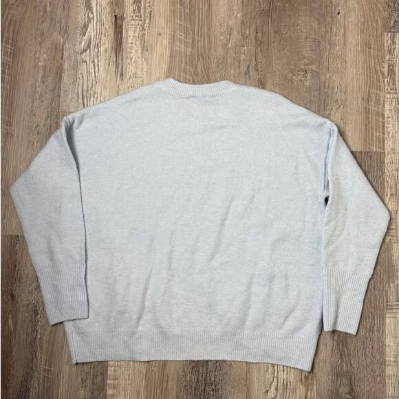 Vince Camuto Light Blue Drop Shoulder Knit Sweater Women’s Size Small Soft Cozy - Picture 4 of 9